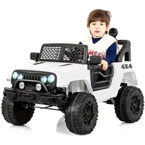 Детский электромобиль M 5734 EBLR-1 Jeep, кожаное сиденье